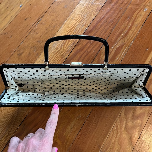 HOBO Unique Large Rectangle Textured Shiny Clutch - Picture 6 of 11